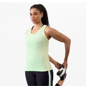 Athleta Woman’s Racerback Tank in Lime/Mint Green